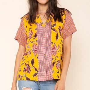 Short Sleeve button down top